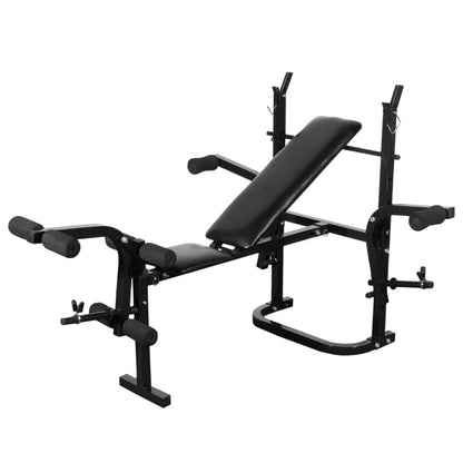 Panca Multifunzione con Bilanciere e Set di Manubri 60,5 kg | homemem39