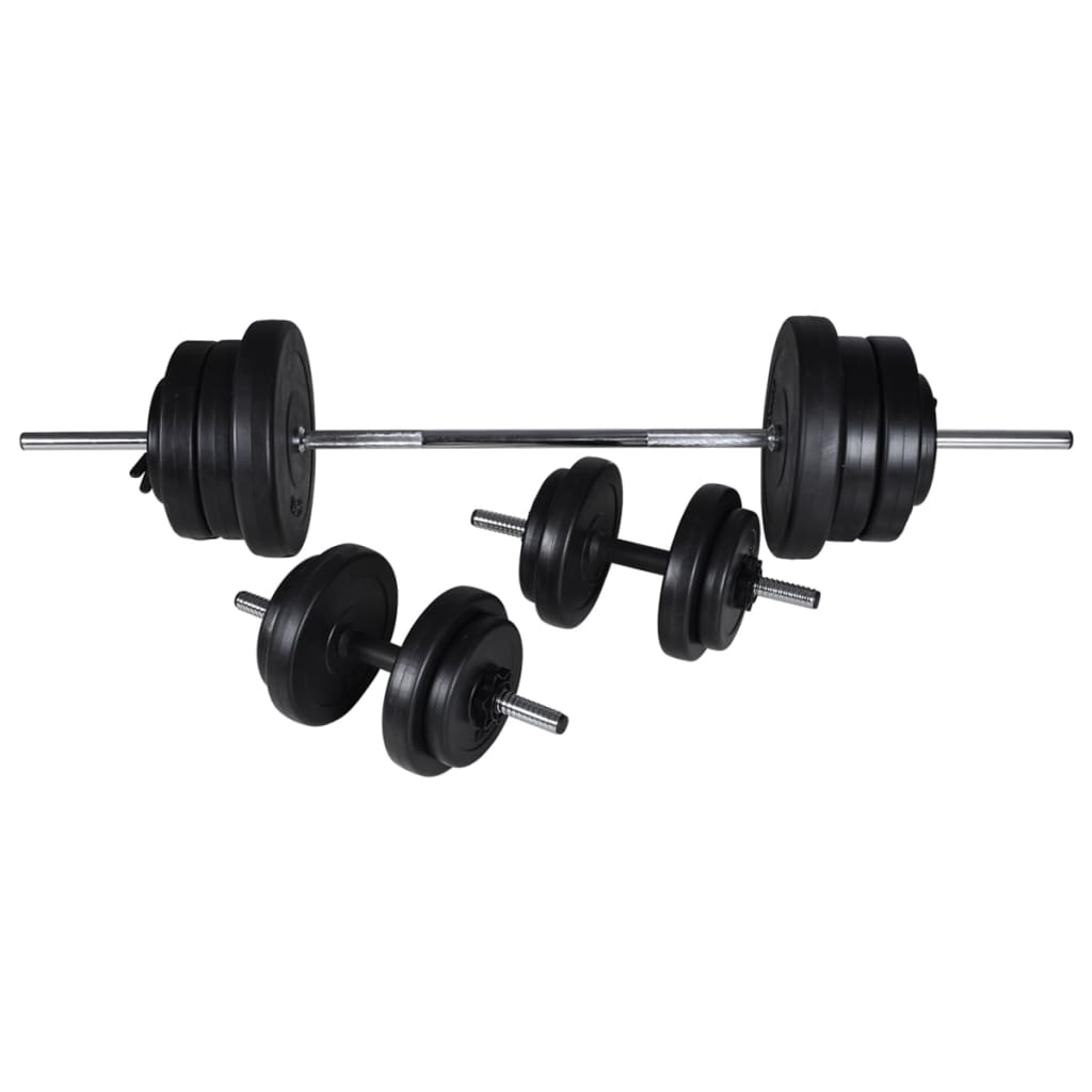 Panca Multifunzione con Bilanciere e Set di Manubri 60,5 kg | homemem39