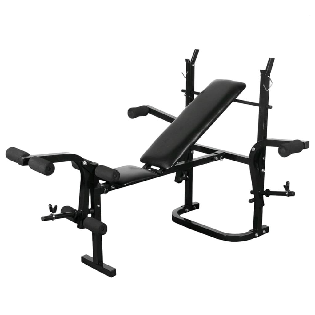 Panca Multifunzione con Bilanciere e Set di Manubri 30,5 kg | homemem39