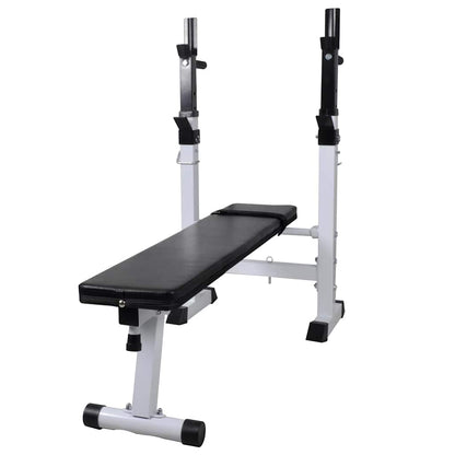 Panca Reclinabile con Rack Bilanciere e Set Manubri 90 kg | homemem39