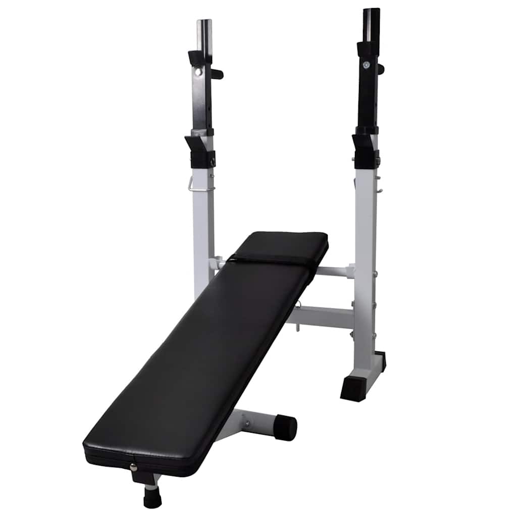 Panca Reclinabile con Rack Bilanciere e Set Manubri 90 kg | homemem39