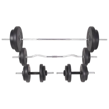 Panca Reclinabile con Rack Bilanciere e Set Manubri 90 kg | homemem39