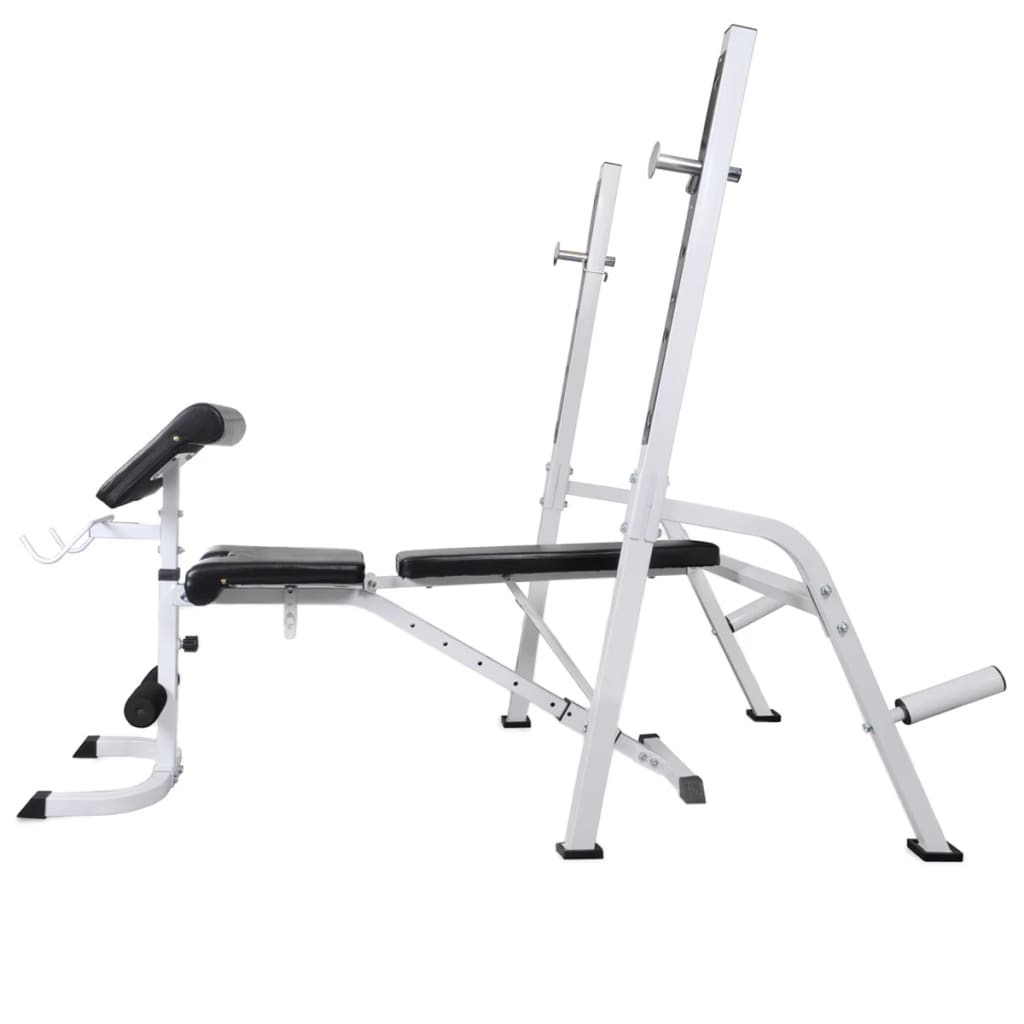 Panca Multifunzione con Rack Bilanciere e Set Manubri 90 kg | homemem39