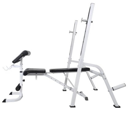 Panca Multifunzione con Rack Bilanciere e Set Manubri 90 kg | homemem39