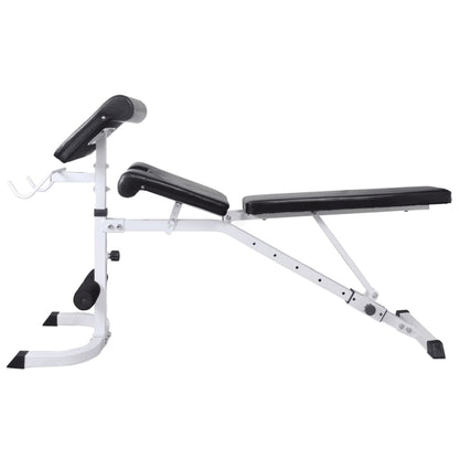 Panca Multifunzione con Rack Bilanciere e Set Manubri 90 kg | homemem39