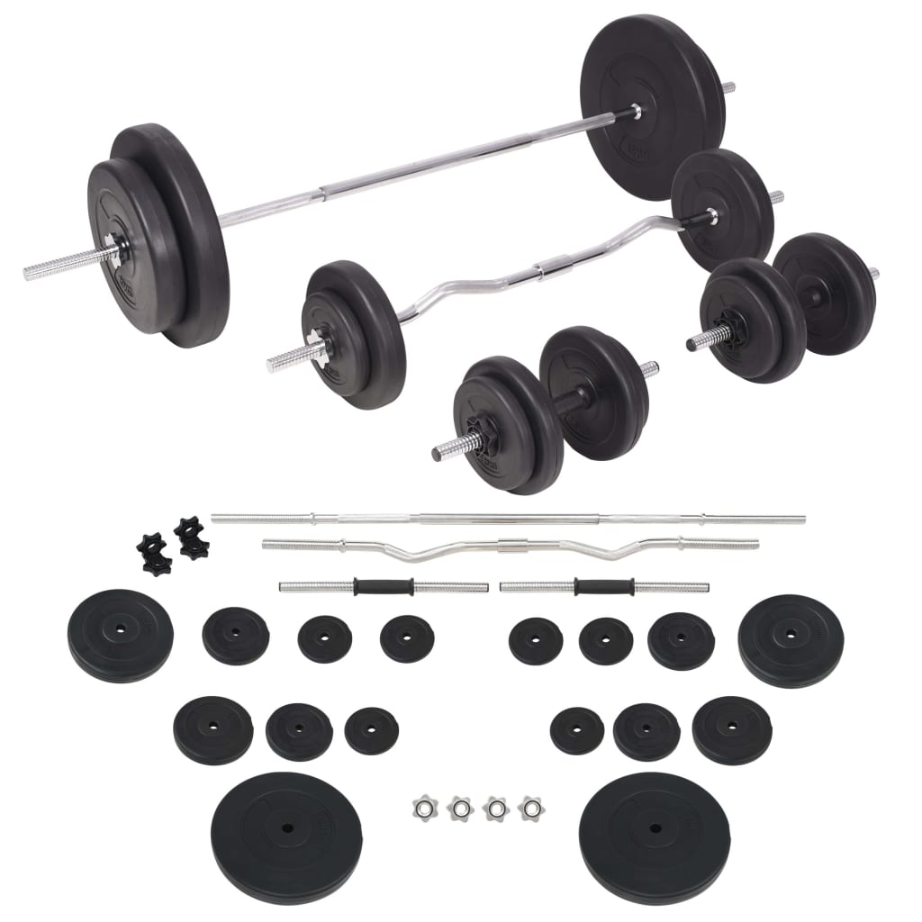 Panca Multifunzione con Rack Bilanciere e Set Manubri 90 kg | homemem39