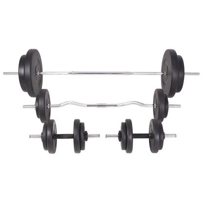Panca Multifunzione con Bilanciere e Set di Manubri 90 kg | homemem39