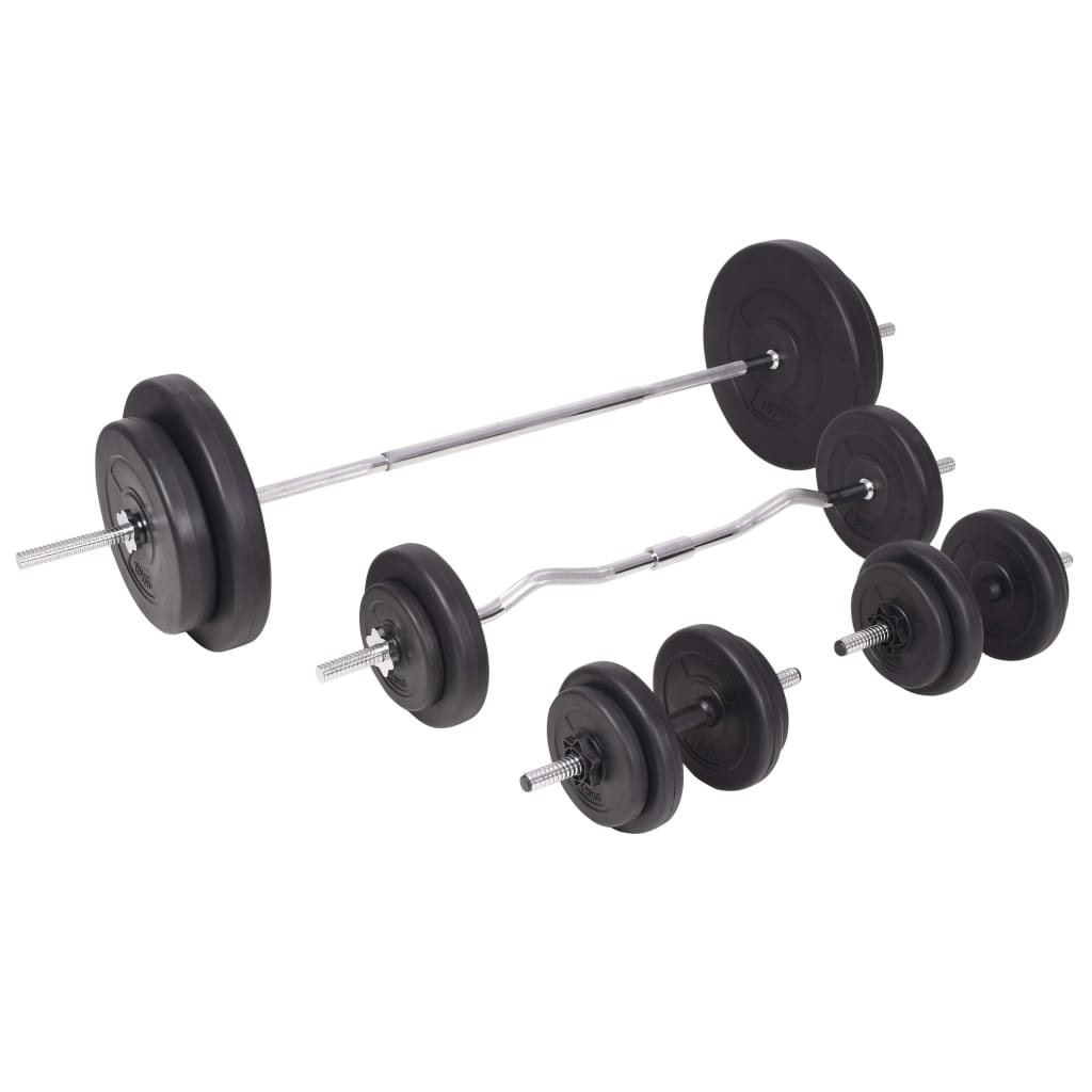Panca Multifunzione con Bilanciere e Set di Manubri 90 kg | homemem39