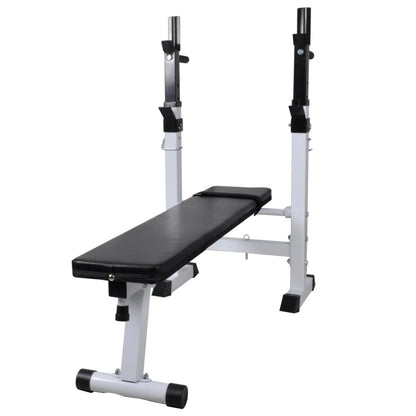 Panca Reclinabile con Rack Bilanciere e Set Manubri 120 kg | homemem39