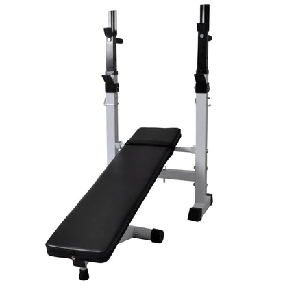 Panca Reclinabile con Rack Bilanciere e Set Manubri 120 kg | homemem39