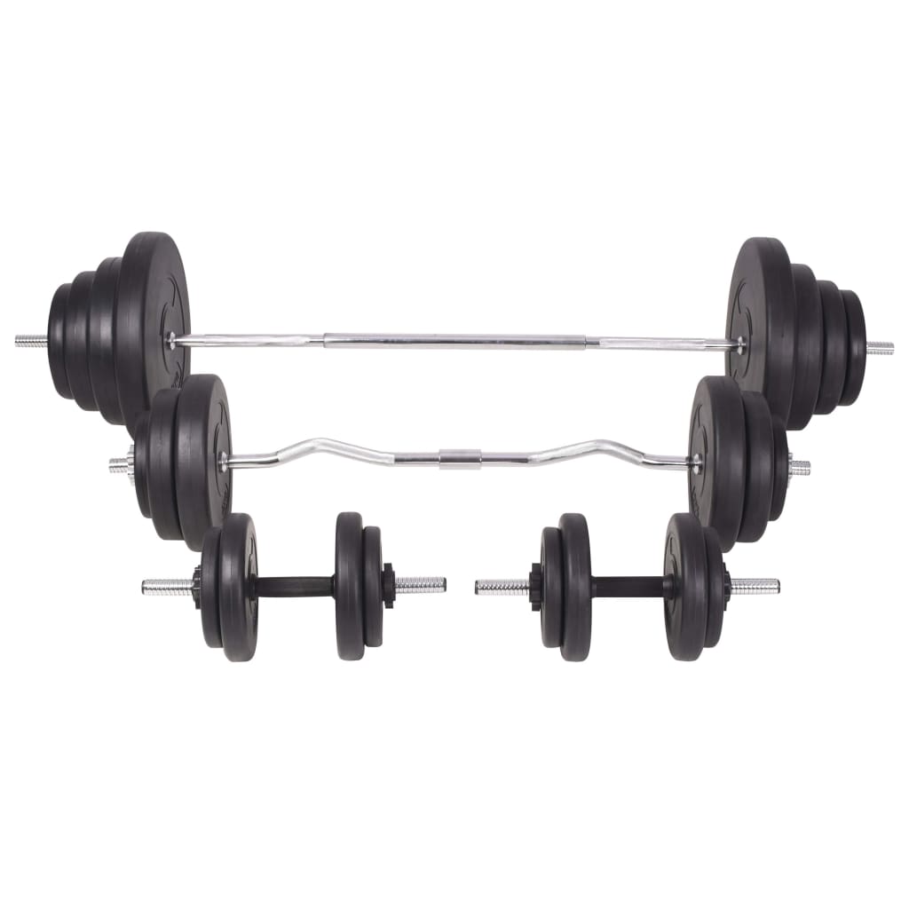 Panca Reclinabile con Rack Bilanciere e Set Manubri 120 kg | homemem39