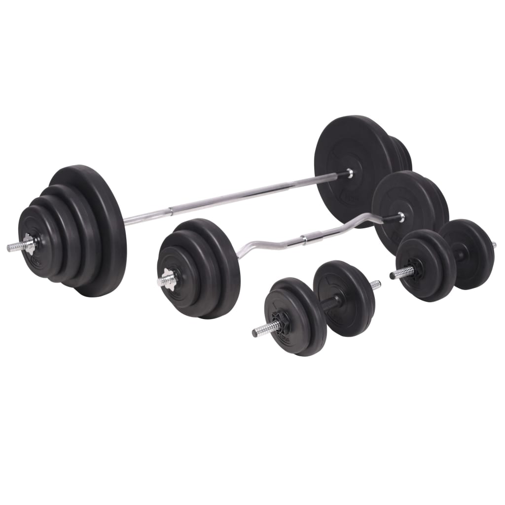 Panca Reclinabile con Rack Bilanciere e Set Manubri 120 kg | homemem39