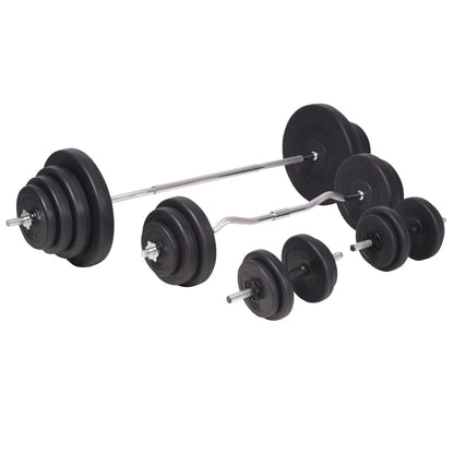 Panca Reclinabile con Rack Bilanciere e Set Manubri 120 kg | homemem39