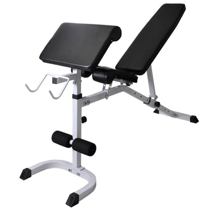 Panca Multifunzione con Rack Bilanciere e Set Manubri 120 kg | homemem39