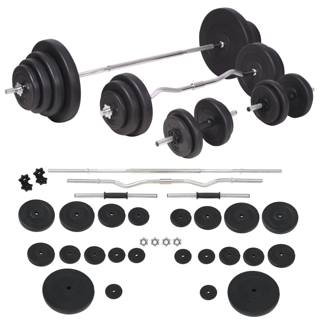 Panca Multifunzione con Rack Bilanciere e Set Manubri 120 kg | homemem39