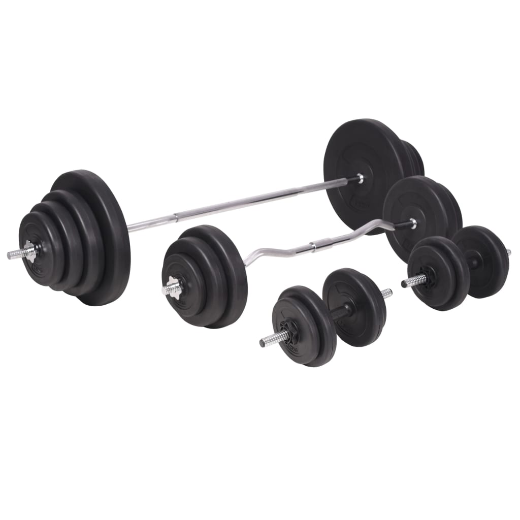 Panca Multifunzione con Bilanciere e Set di Manubri 120 kg | homemem39