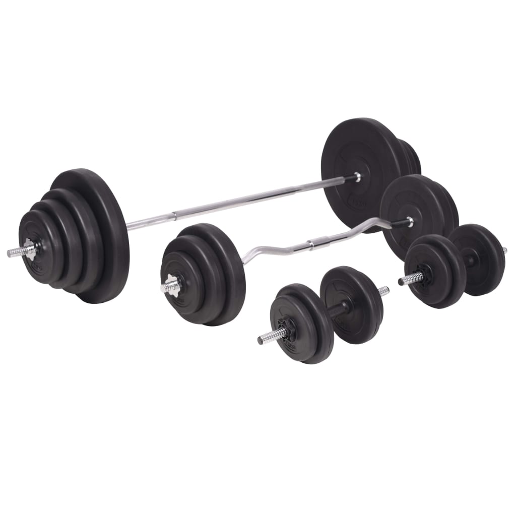 Panca Multifunzione con Bilanciere e Set di Manubri 120 kg | homemem39