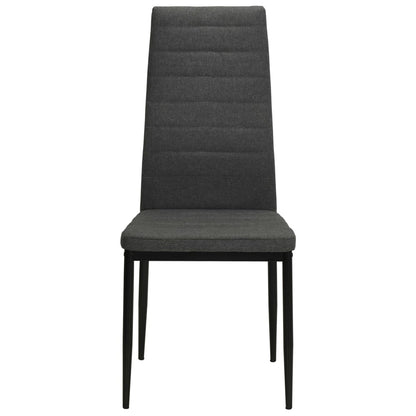 Sedie da Pranzo 6 pz Grigio Scuro in Tessuto | homemem39