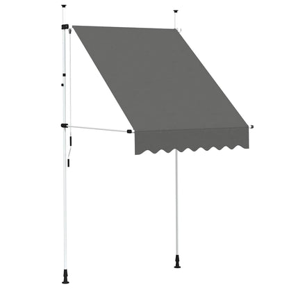 Tenda da Sole Retrattile Manuale 150 cm Antracite | homemem39