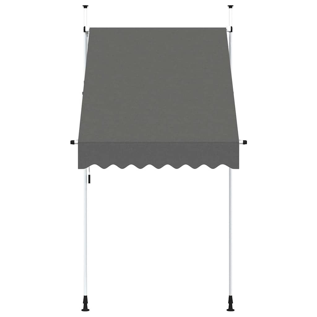 Tenda da Sole Retrattile Manuale 150 cm Antracite | homemem39