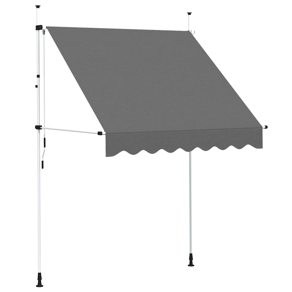 Tenda da Sole Retrattile Manuale 200 cm Antracite | homemem39