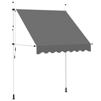 Tenda da Sole Retrattile Manuale 200 cm Antracite | homemem39