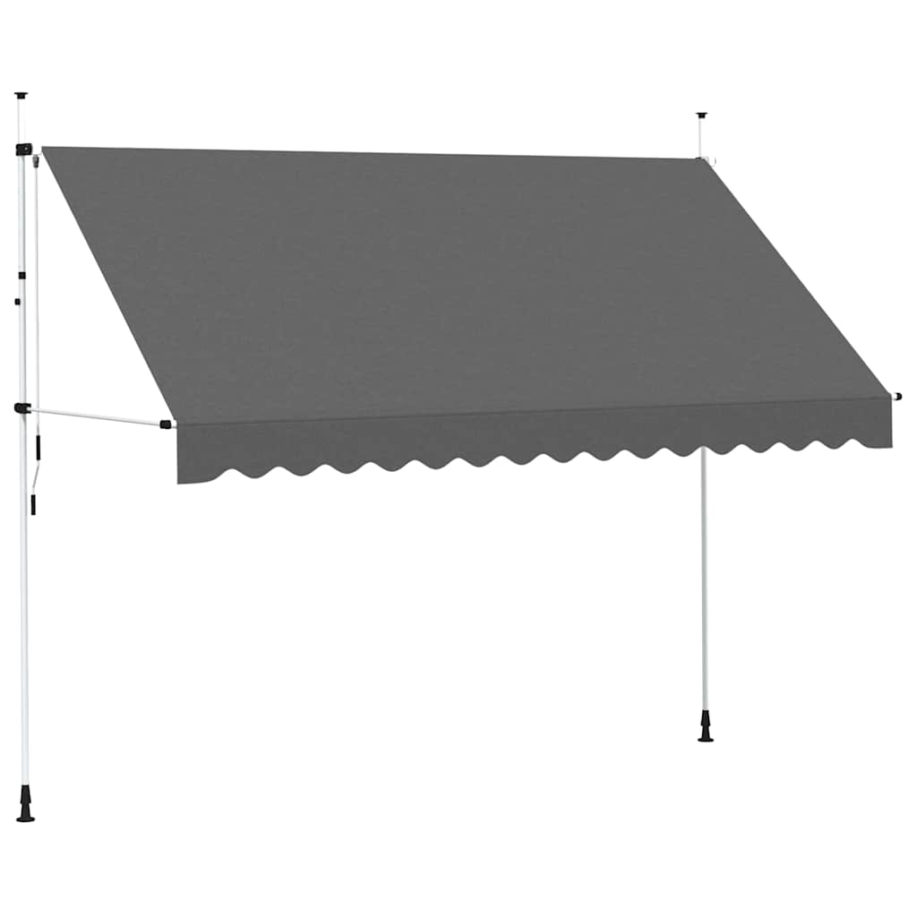 Tenda da Sole Retrattile Manuale 350 cm Antracite | homemem39