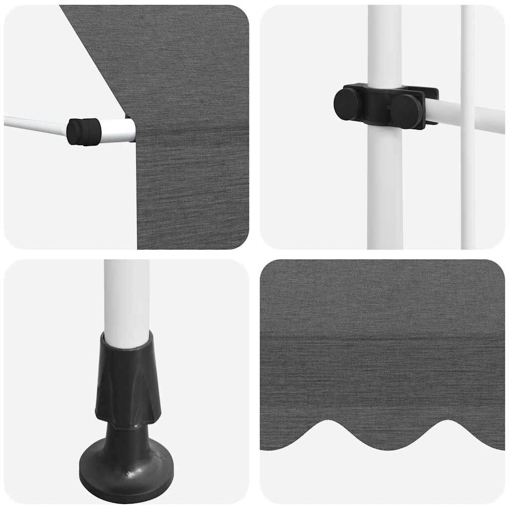 Tenda da Sole Retrattile Manuale 350 cm Antracite | homemem39