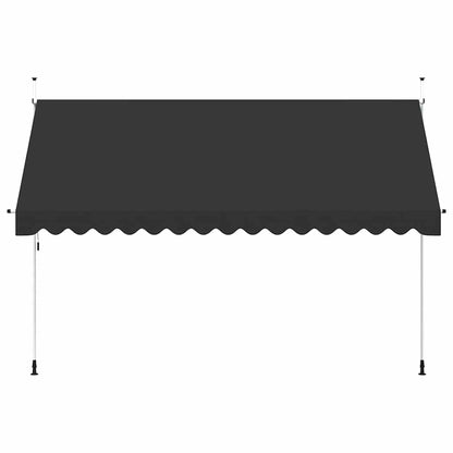 Tenda da Sole Retrattile Manuale 400 cm Antracite - homemem39