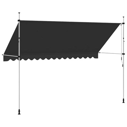 Tenda da Sole Retrattile Manuale 400 cm Antracite - homemem39