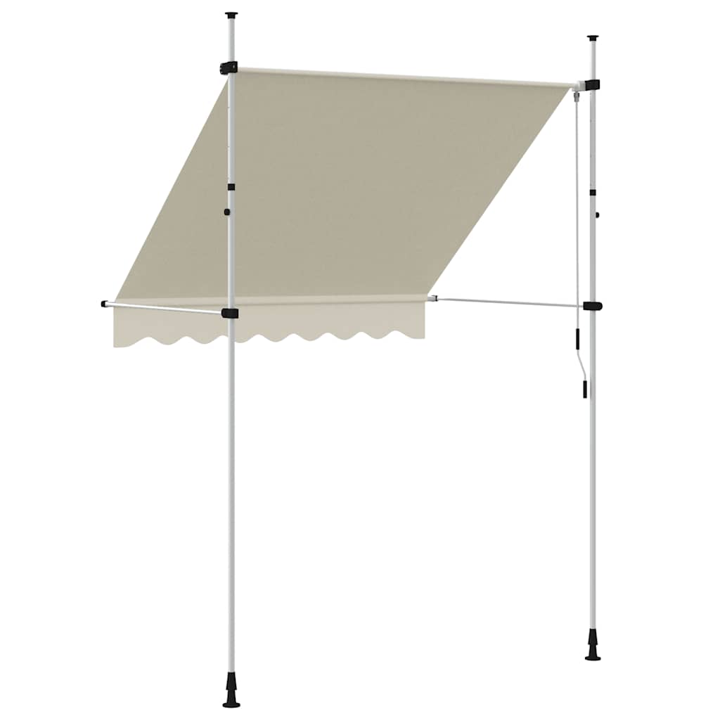 Tenda da Sole Retrattile Manuale 200 cm Crema | homemem39