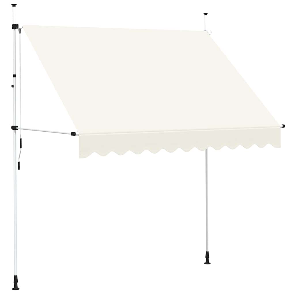 Tenda da Sole Retrattile Manuale 250 cm Crema | homemem39