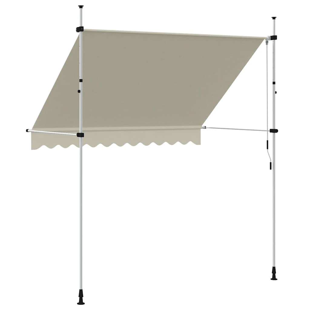 Tenda da Sole Retrattile Manuale 250 cm Crema | homemem39