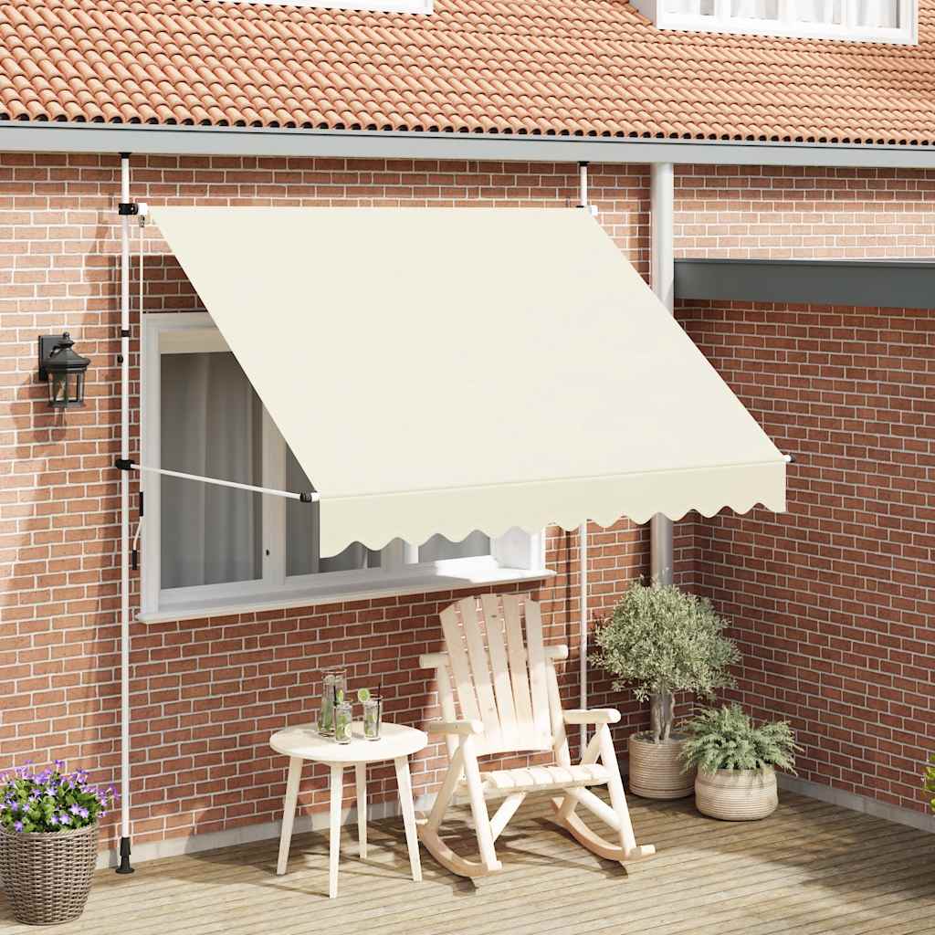 Tenda da Sole Retrattile Manuale 250 cm Crema | homemem39