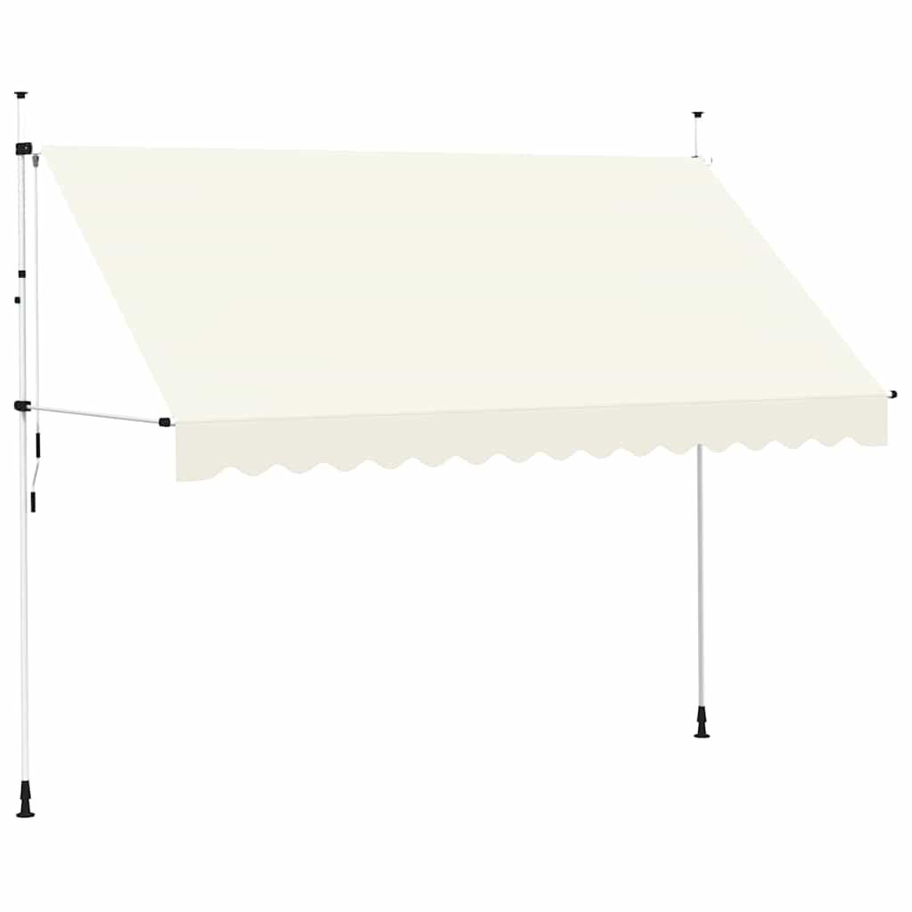 Tenda da Sole Retrattile Manuale 350 cm Crema | homemem39