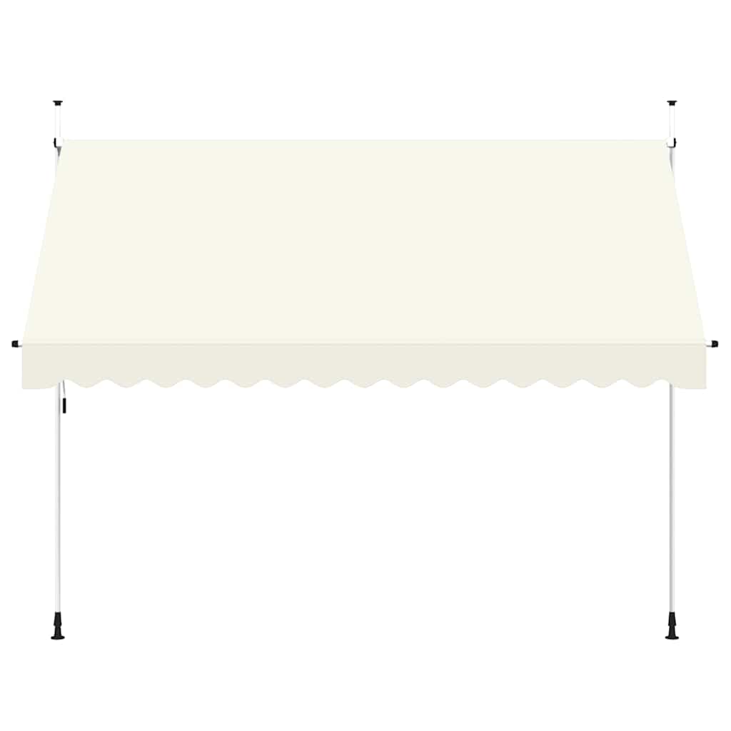 Tenda da Sole Retrattile Manuale 350 cm Crema | homemem39