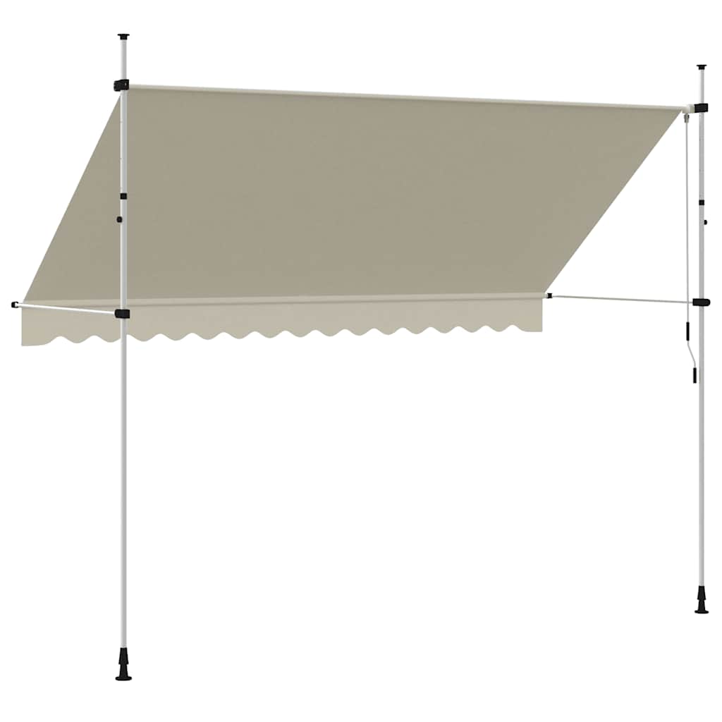 Tenda da Sole Retrattile Manuale 350 cm Crema | homemem39