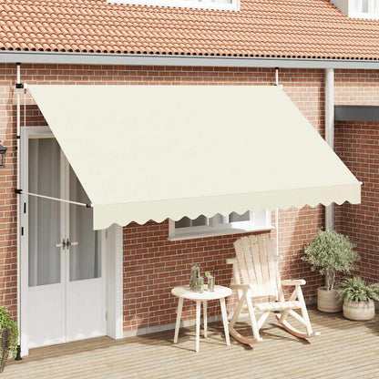 Tenda da Sole Retrattile Manuale 350 cm Crema | homemem39