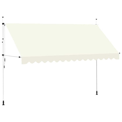 Tenda da Sole Retrattile Manuale 400 cm Crema - homemem39