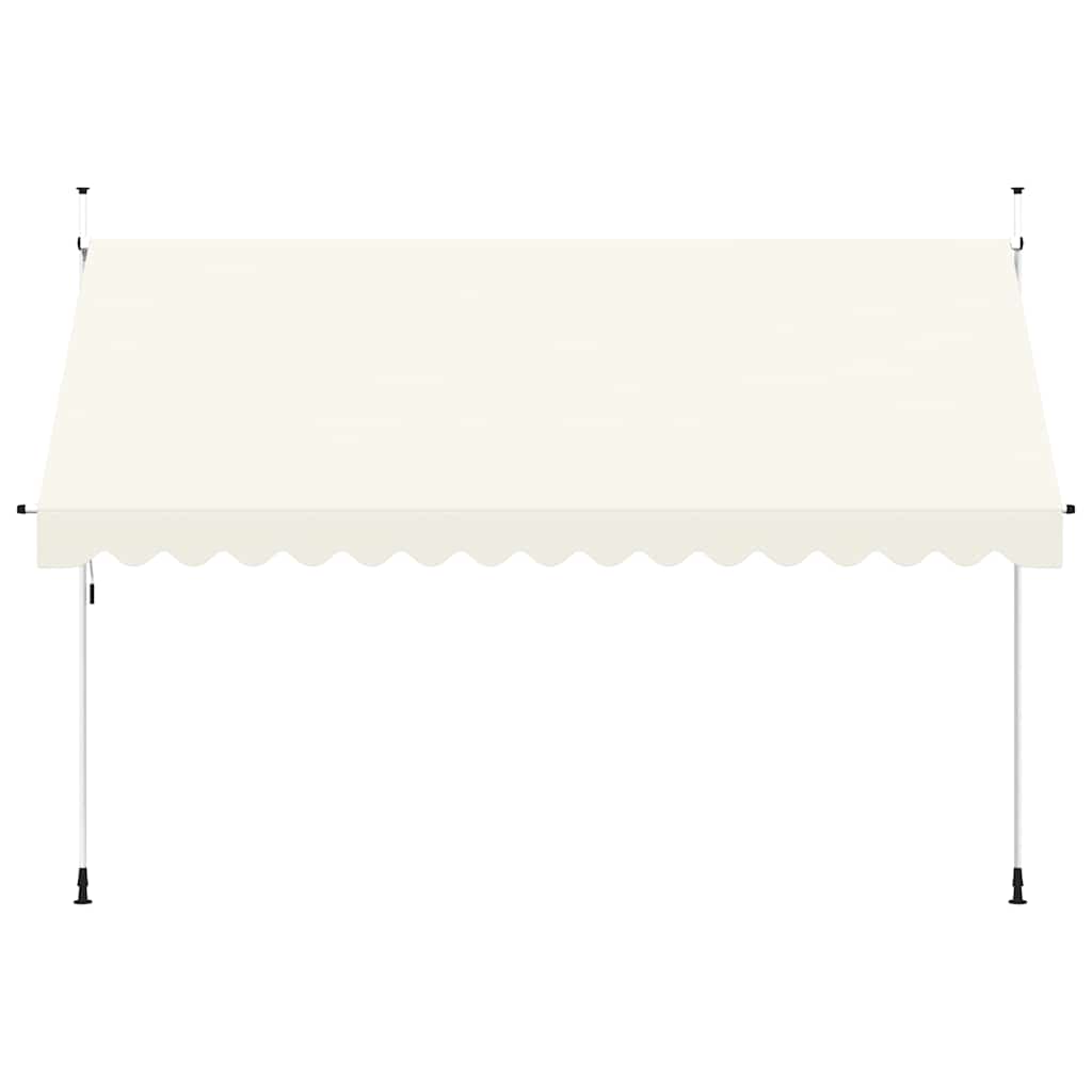 Tenda da Sole Retrattile Manuale 400 cm Crema - homemem39
