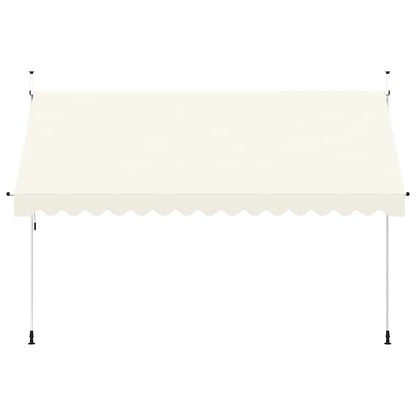 Tenda da Sole Retrattile Manuale 400 cm Crema - homemem39