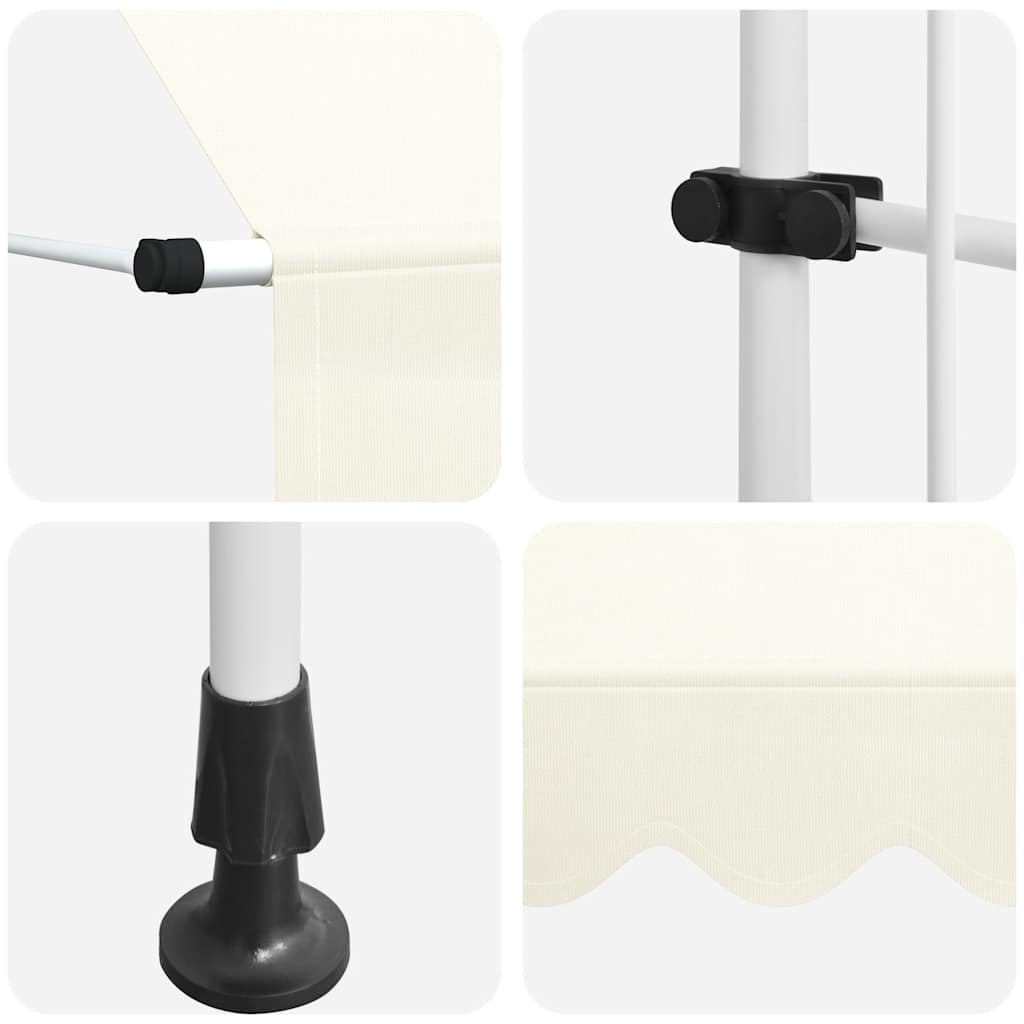 Tenda da Sole Retrattile Manuale 400 cm Crema - homemem39