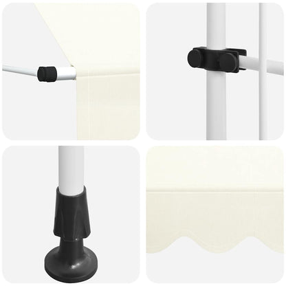 Tenda da Sole Retrattile Manuale 400 cm Crema - homemem39