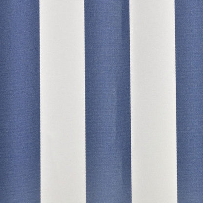 Tessuto di Ricambio per Tenda da Sole Blu e Bianco 3,5x2,5 m Poliestere | homemem39