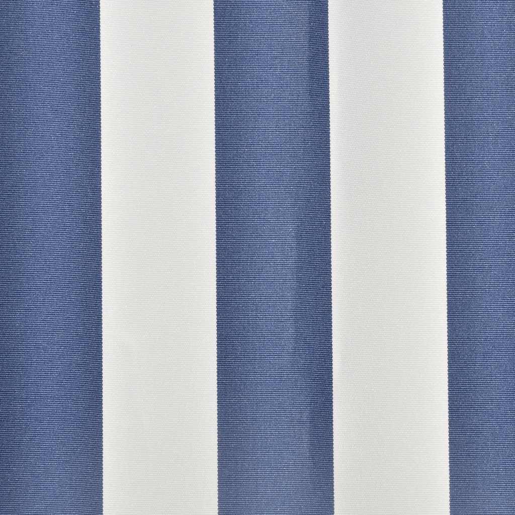 Tessuto di Ricambio per Tenda da Sole Blu e Bianco 350x250 cm
