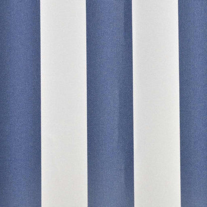 Tessuto di Ricambio per Tenda da Sole Blu e Bianco 450x300 cm