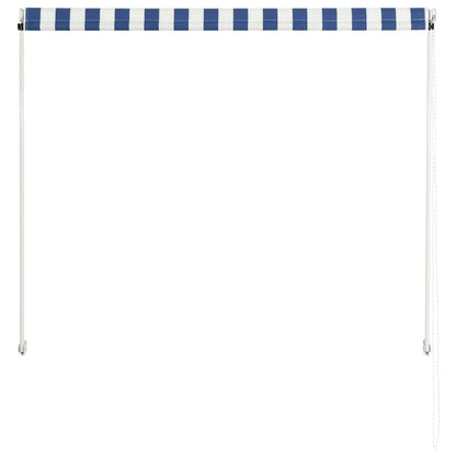 Tenda da Sole Retrattile 150x150 cm Blu e Bianco | homemem39
