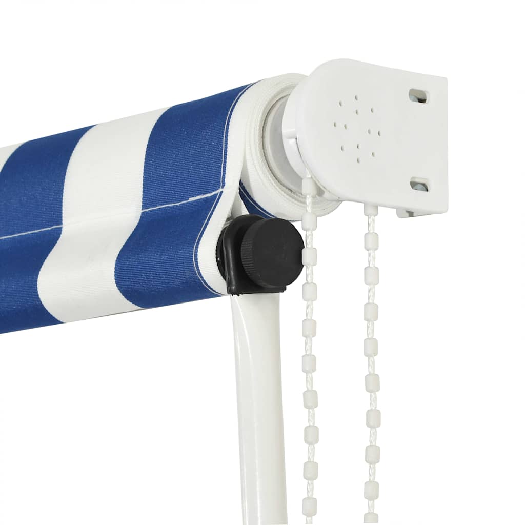 Tenda da Sole Retrattile 150x150 cm Blu e Bianco | homemem39
