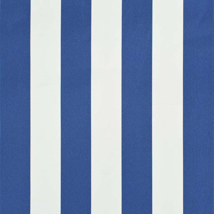 Tenda da Sole Retrattile 400x150 cm Blu e Bianco