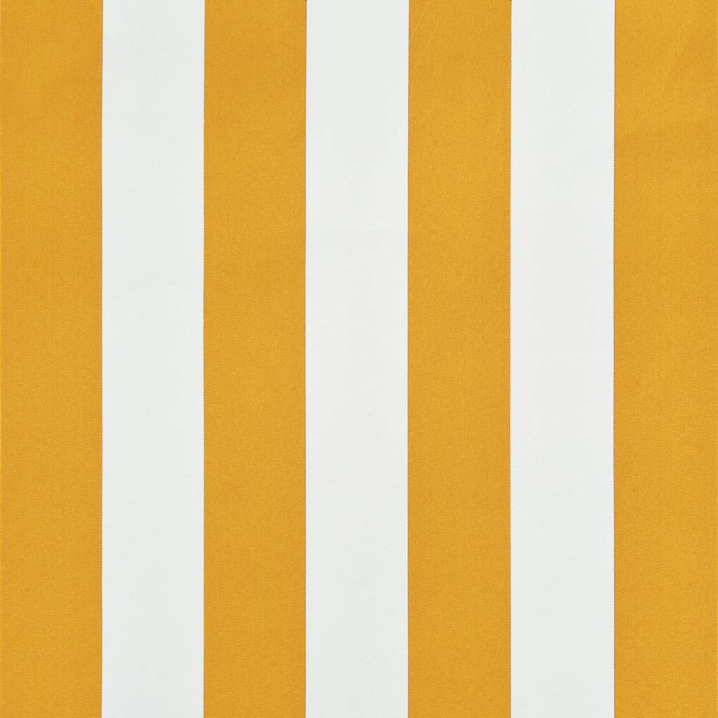 Tenda da Sole Retrattile 250x150 cm Giallo e Bianco